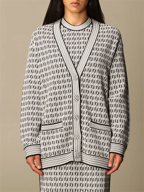 fendi cardigan black and white|Fendi cardigan dupe.